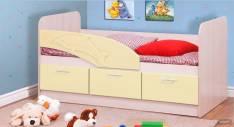Кровать детская с тремя ящиками Дельфин №1